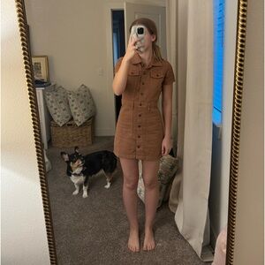 Burnt Orange Denim Dress🍂